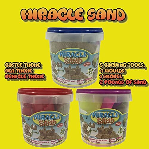 Miracle Sand Playset Trio- Castle, Vehicle and Sand Moulds!