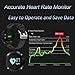 kingkok Blood Pressure Heart Rate Monitor Step Counter Watch Sleep Monitor Message Reminder Smart Fitness Trackers Waterproof [Black]