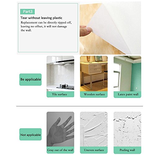 Pawaca Marble Contact Paper,Self-Adhesive Stickers, Waterproof and Moisture-Proof, for Cabinets, Tables and Chairs, Kitchen Cabinets Countertops Ects Home Appliances and Office Decorative Wallpaper - Thumbnail 6