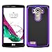 LG G4 Case, LK LG G4 Case [Drop Protection] [Shock Absorption] Hybrid Dual Layer Armor Defender Protective Case Cover for LG G4 (Purple)