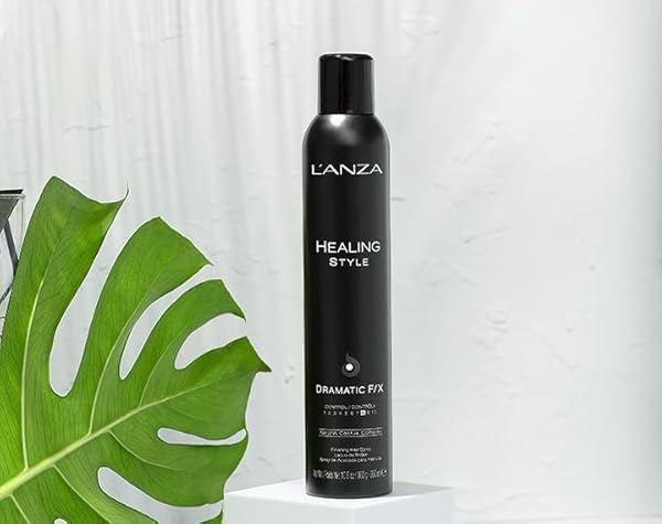 L’ANZA HEALING STYLE DRAMATIC F/X HAIR SPRAY, HAIR STYLING SPRAY WITH STRONG HOLD EFFECT, ANTI FRIZZ & HEAT PROTECTION, BOOSTS VOLUME FOR NATURAL LONG LASTING VOLUMIZING EFFECTS, NEW BOTTLE (10.6 OZ)