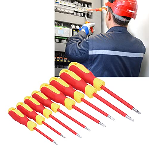 YWBL-WH Isolierter Elektrischer Schraubendreher-Satz Metrisches Schraubendreher-Set mit Werkzeugtasche, Schraubenzieher… – Bild 3