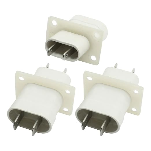 Adaptador de microondas magnetrón Filamento Pin Conector hembra 3 ...
