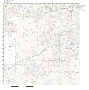 Amazon.com: ZIP Code Wall Map of New Berlin, WI ZIP Code Map Not