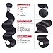 Amella Hair 100% Unprocessed Brazilian Virgin Body Wave Hair 3 Bundles With Closure (16 18 20+14 Three part) 8A Brazilian Body Wave Human Hair Extensions With 4x4 Swiss Lace Closure