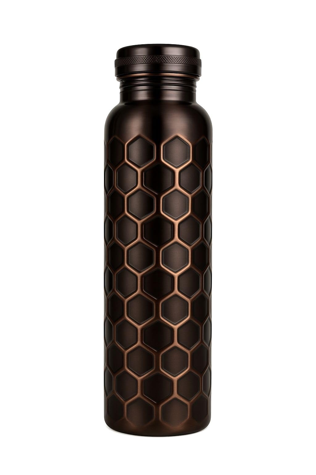 Photo 1 of *MINOR DAMAGE - USED*
Pure Copper Water Bottle (Not for Freezer Use) - 32 oz Hammered Design | Handmade Ayurvedic Copper Bottle for Daily Drinking | Leak-Proof, Eco-Friendly