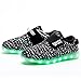 LakeRom Boys & Girls Lovely LED Light Shoes USB Charging Luminous Flashing Sneakers LRLED06-Black-33