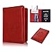 ACdream Passport Holder and Vaccine Card Holder Combo, Cover Wallet, Leather Travel Documents Organizer Protector, RFID Blocking, for Women/Men