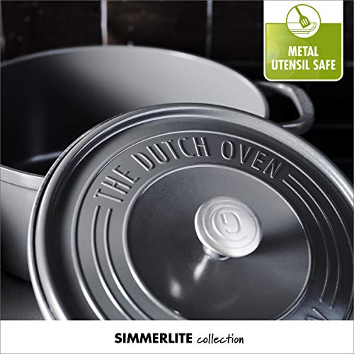 GreenPan CC001927001 SimmerLite 3.5Qt Dutch Oven, Slate Pricepulse