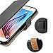 HOOMIL Samsung Galaxy S6 Case, Samsung Galaxy S6 Wallet Case Premium Leather Folio Case, Flip Book Style Wallet Cover with TPU Shockproof, Stand, Card Slots and Cash Pocket for Samsung Galaxy S6 Black
