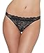 Belle Vannes Midnight Bow-Tie Lace Sexy Underwear Panties For Women Black, One Size