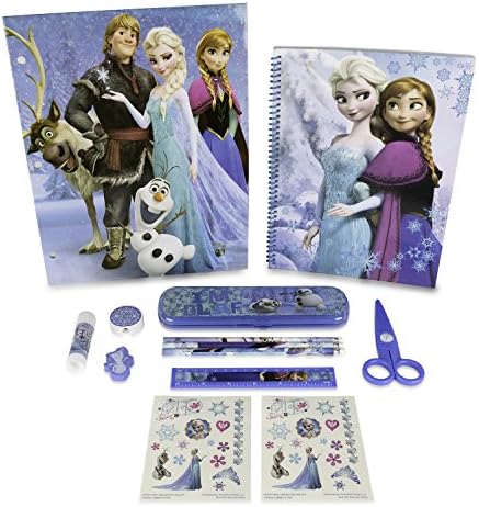 Disney Frozen Stationary Set by Mad Fun Toys (Stationary Set with Temporary Tattoo)