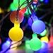 BlueFire Super Bright LED Ball String Lights DC Powered with 50 LEDs, Waterproof Globe String Light for Holiday Christmas New Year Wedding Gardens Lawns Patios Indoor & Outdoor Decoration (Multicolor)