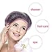 Shintop Disposable Shower Caps for Women,100 Packs Hair Caps Individually Wrapped with Large Elastic Bath Cap for Home, Hotel, Hair Salon and Spa (Pink)