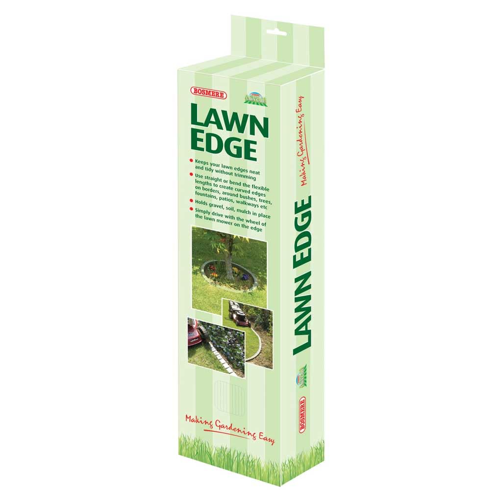 Bosmere Garden Care Lawn Edging, 3 m (6 Pieces plus fittings), Green, N660