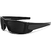 MAXJULI XL Z87 Wrap Around Sunglasses for Big Wide Heads Men TR90 Ultralight UV400 Protection Safety Glasses Z8236