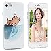iPhone 7 Case, iPhone 8 Case, YOKIRIN Printed Slim Fit & Lightweight Flexible Hard PC Back Protective Cover Transparent Crystal Clear Scratch-Proof Bumper Case for iPhone 7 (2016) - Fish & Cat Love