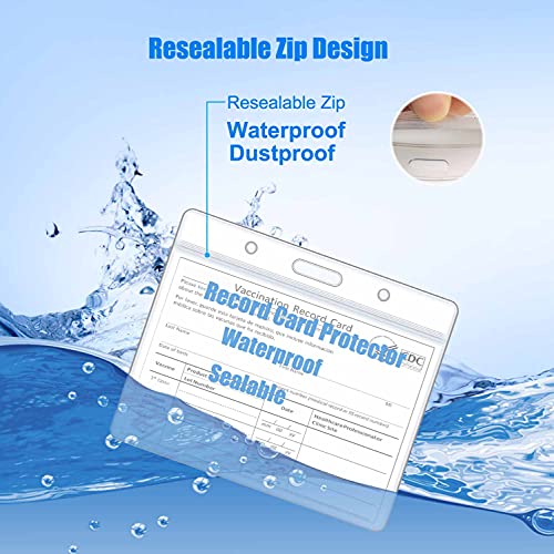 Vaccine Card Protector Waterproof Cdc Vaccination Card Holder Clear