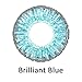 Caikedo Women Multicolor Cute Charm and Attractive Fashion Contact Lenses Cosmetic Makeup Eye Shadow - Brilliant Blue