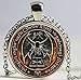 Cthulhu R'Lyeh Sigil Pendant Inspired By H.P. Lovecraft Necklace Glass Cabochon Necklace