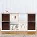 Sorbus Foldable Storage Cubes - 6 Fabric Baskets for Organizing Pantry, Closet, Shelf, Nursery, Playroom, Toy Box, Cubby -11 Inch Dual Handle Collapsible Closet Organizers and Storage Bins (Chocolate)