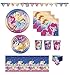 My Little Pony Birthday Party Supplies Pack for 16 Guests Including: Banner, Table Cover, Large and Small Plates, Napkins and Cups