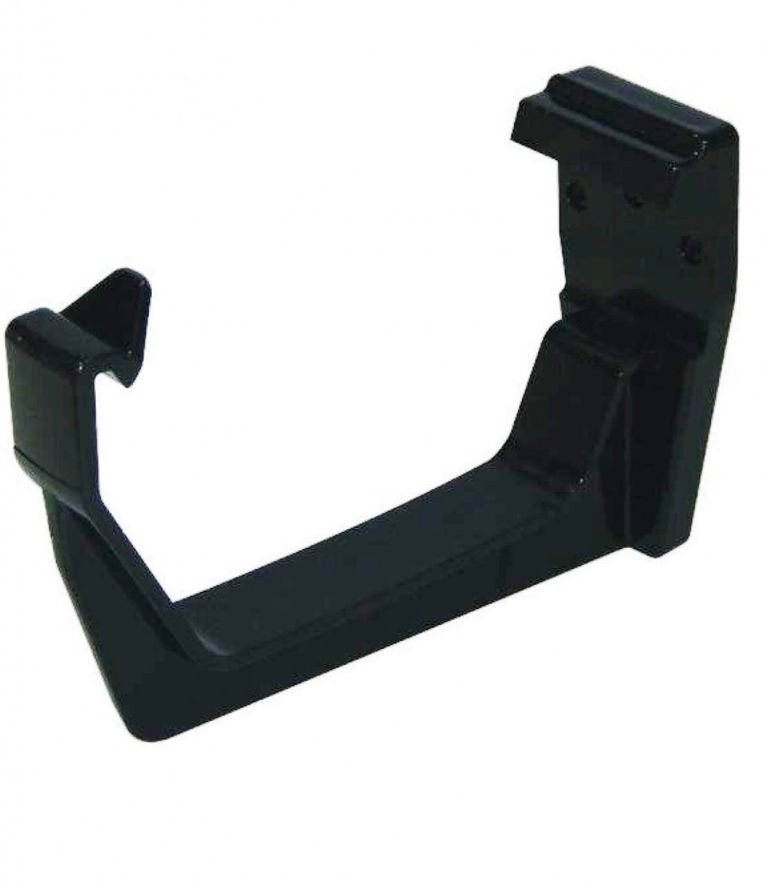 FLOPLAST 114mm Square Fascia Gutter Bracket - Black - Bag of 5