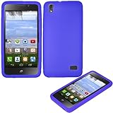Huawei Vision 3 LTE Case, Slim Gel Cover Case Blue + Screen Protector