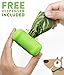 Pets N Bags Dog Poop Bags, Dog Waste Bags, Biodegradable Unscented Refill Rolls, Includes Dispenser