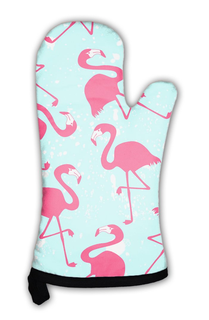 Gear New Oven Mitt, Pattern with Pink Flamingos, GN8128