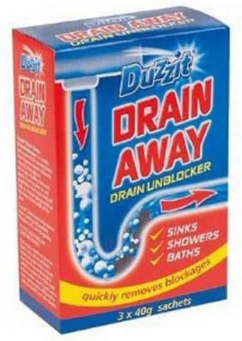 Duzz It Drain Away Unblocker Sachet Cleaner Sinks / Showers / Baths by The Range