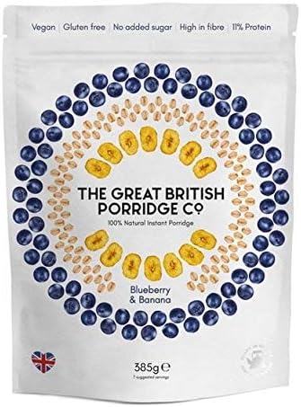 Great British Porridge Company | GB Porridge Blueberry & Banana Porridge | 2 x 400g (UK)