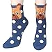 5 Pairs Womens Cute Animal Design Colorful Cotton Casual Crew Socks by Darller