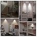 Wireless LED puck Lights with Remote Control,6pack,Dimmable Under Cabinet Light - Battery Powered,under counter light for Bedroom, Bathroom, Kitchen, hallway