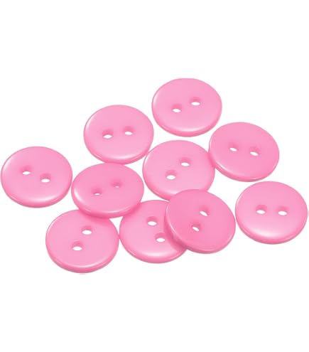 HARFINGTON Lot de 10 boutons à coudre ronds et plats en résine à 4 trous pour couture, vêtements et bricolage, 60 L, 38 mm, blanc HARFINGTON Lot de 10 boutons à coudre ronds et plats en résine à 4 trous pour couture, vêtements et bricolage, 60 L, 38 mm, blanc