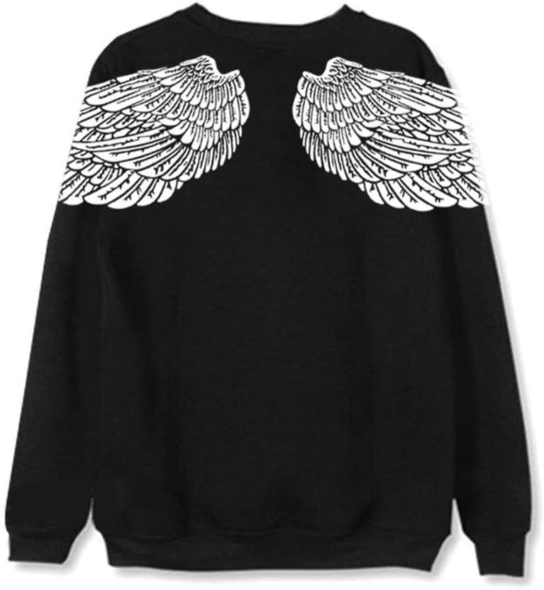 BTS Sweater Pullover V Same Style Sweater Wing Printing Sweatshirts