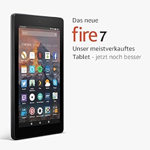 Das neue Fire 7-Tablet, 17,7 cm (7 Zoll) Display, 8 GB (Schwarz), mit Spezialangeboten