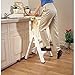Rubbermaid Commercial Products Two-Step Folding Stepstool, White (300-Pound Load Capacity, 22-7/8-Inches x 21