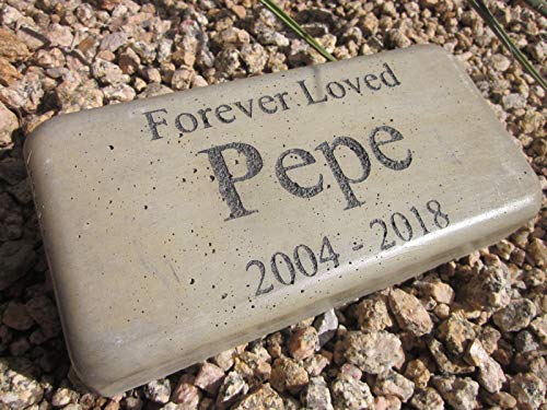 Personalized Engraved Pet Memorial 'Forever Loved' 8" X 4" (Brick Size)