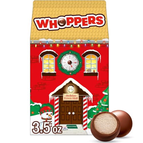 WHOPPERS MALTED MILK BALLS, CHRISTMAS STOCKING STUFFER MINI CARTON, 3.5 OZ