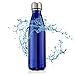 OUTERDO Double Wall Vacuum Insulated Water Bottle 17oz Stainless Steel BPA Free Long Neck and Bullet Shape Water Bottle Keeps Your Drink Hot & Cold Ideal for Outdoor Sports Camping Hiking Cycling