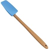 R&amp;M Mini Spoon/Spatula 7.75" Blue &ndash; Silicone Kitchen Utensil for Mixing, Stirring, Scraping &amp; Baking