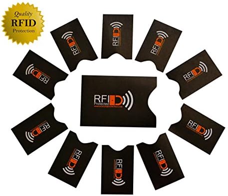 RFID Credit Card and Passport Identity Protection Kit - DO NOT let Digital Thieves Steal your Identity! Includes 10 RFID Credit Card Protection Blocking Sleeves plus 1 RFID Passport Protection Blocking Sleeve plus 10 Tips to Protect your Identity and FREE Gift Envelope with Ribbon and Gift Tag!
