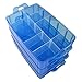 EnviUs SnapCube - Snap & Stackable Storage Case for Rainbow Loom + Arts & Crafts - Blue