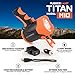 Rugged Camp Titan M10 Rechargeable Spotlight 10W LED - High Powered Spot Light - Built in Stand & Phone Charger - Perfect for Camping, Hiking, Emergencies & Outdoors - Charging Cables