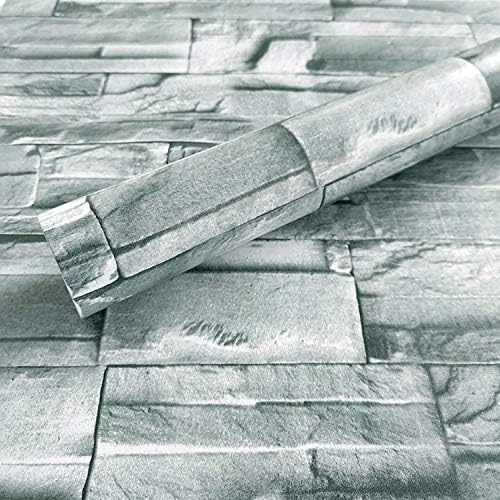 Wollzo Bricks Effect Self Adhesive Wallpaper (45 x 500 cm Multicolor)