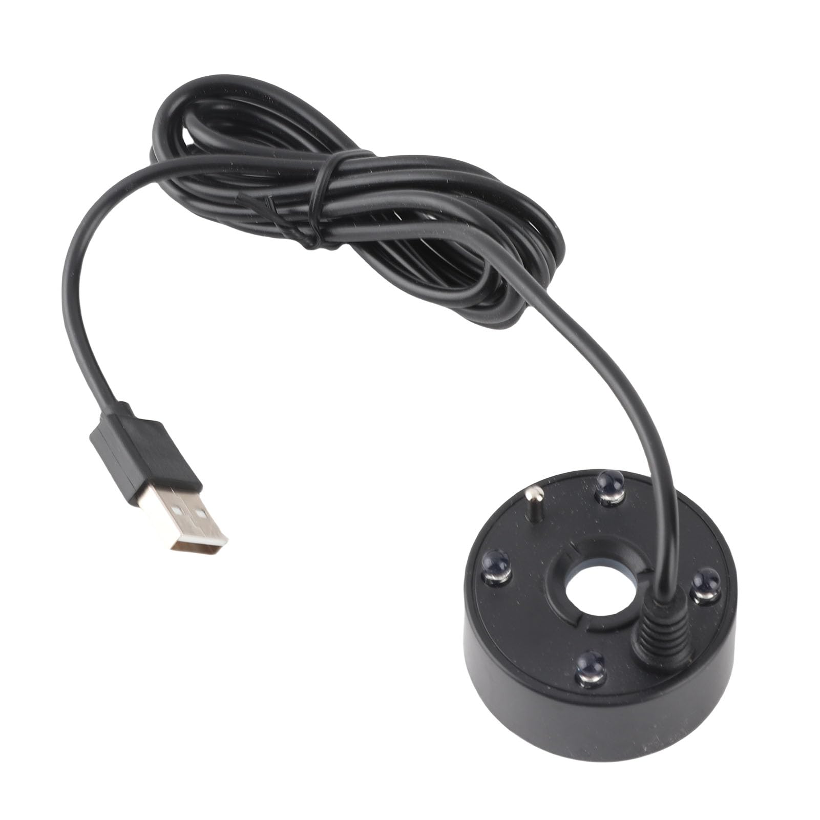 Mist Maker, 4 LED Ultrasonic Mist Maker Fogger, USB Water Fountain Pond Fog Machine Atomizer Humidifier for Water Feature, Halloween, Christmas and Other Holidays Decorations