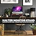 Executive Monitor Stand Riser & Computer Desk Laptop Organizer – for Home, Desktop, Screen, TV, Tablet, iMac Office Storage Table (Cherry)thumb 1