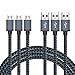 Micro USB Cable 3-Pack 10ft / 3m, BeneStellar Premium Nylon Braided USB 2.0 A Male to Micro B Charging Cables for Samsung, LG, Motorola, Nexus, HTC, Sony, Nokia, Android Devices and More (Black)