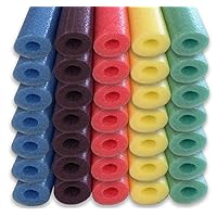 Oodles of Noodles Bulk Wholesale Deluxe Foam Swimming Pool Noodles (35 Pack) Multi-Color Random